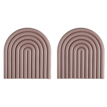 Salvamanteles de silicona antideslizante para uso multiusos y resistente al calor, diseño arcoíris, fácil de limpiar, resistente al desgaste,