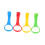 Pull Up Rings 4Pack, Standing Support Rings, Bed Handle Compatible, Confidence Building, Early Color Recognition 1