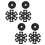 1 Set Wandelpaalaccessoires – Sneeuw/Modderbaskets + Puntbeschermers 1