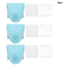 Self Adhesive Razor Holder With Wall Mount Functionality, Silicone Suction Pad Durable Plastic Shaver Storage For Bathroom Use