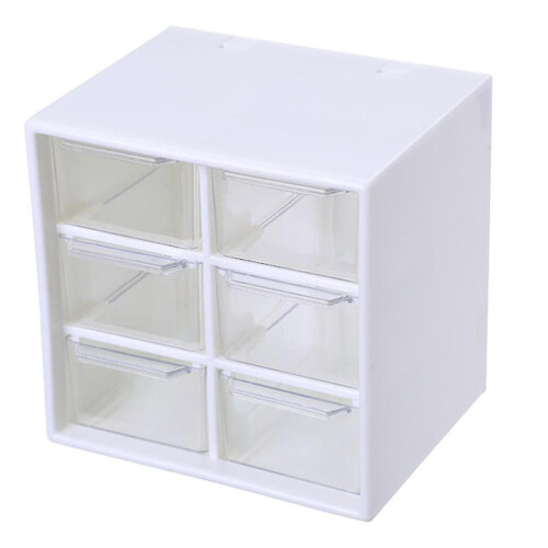 Multifunctional Storage Drawer Box, Wall Mount Stackable Desktop Organizer for Office and Craft Supplies, Plastic Storage Case with Transparent Window