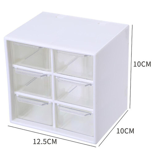 Multifunctional Storage Drawer Box, Wall Mount Stackable Desktop Organizer for Office and Craft Supplies, Plastic Storage Case with Transparent Window 1