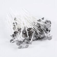 Mèches de bougies pour les amateurs de loisirs créatifs, pré-cirées pour une combustion stable, à faible fumée et non toxiques, taille