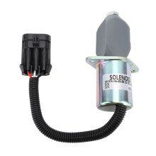 Solenoide de control de combustible de repuesto para motor diésel de 12 V. Solenoide de válvula de combustible con cuerpo de hierro duradero,