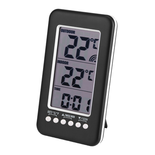 Δείκτης θερμοκρασίας με οθόνη LCD, ψηφιακό θερμόμετρο εσωτερικού χώρου για 2