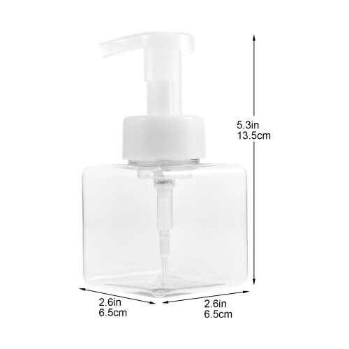 2pcs plastic square bottles for makeup storage 1