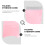 2Pcs Sobrancelhas Dobrável Aço Portátil Compacto Rosa 9