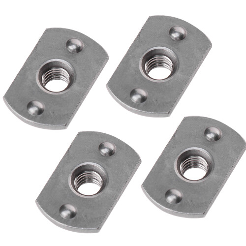 1 C/ 15 Peças Porca T Aço M6 Prata+