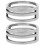 2Pcs Ferramenta Argola Salto Aço Inoxidável 1