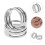 2Pcs Ferramenta Argola Salto Aço Inoxidável 10
