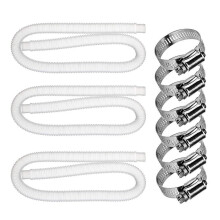 Upgrade für Schwimmbadfilter, kompressive Pool-Ersatzschläuche, gleichmäßiger Wasserdurchfluss und UV-Beständigkeit für Aufstellpools (1,26