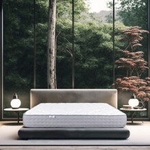 Materasso 140x200 cm, Sleeperfect, 20 cm, memory foam, rigido, indipendenza del riposo, lato estate/inverno
