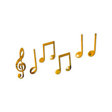 Side Printed Music Note Decor, Enhances Attractiveness With Good Adhesion Quality, Easy Installation For Damage-Free Removal On Walls, Doors, Windows