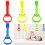 Play Pen Pull Up Rings Cartoon Baby Pull Up Handles Playpen Accessories Eye Hand Coordination Visual Perception 1