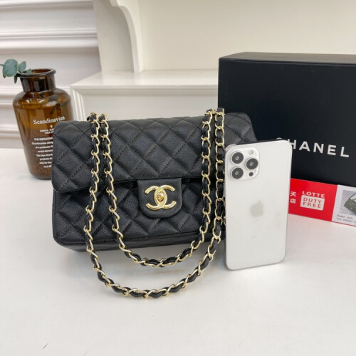 Xiaoxiangfeng caviar leather classic rhombus crossbody bag - complete package 2