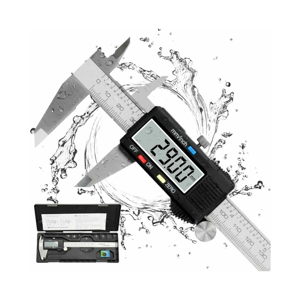 Advanced Digital Caliper, Stainless Steel Build Offers Unmatched Durability, Low Battery Warning Feature Ensures Constant Readiness, Designed For Vers 9155353886458