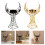 Middle Eastern Themed Iron Tealight Candle Holders Moon-gold 3