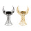 Islamics Metal Moon Tower Tealight Candle Holders Rusts-Black 2