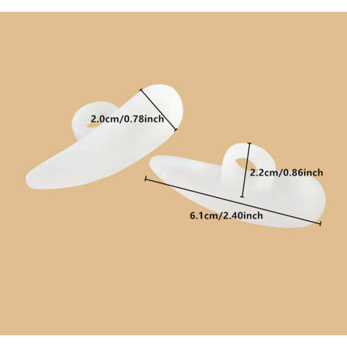 Ισιωτικό δακτύλων Hammer Toe με μαξιλαράκια τζελ, διορθωτικό δακτύλων για κυρτά και 1
