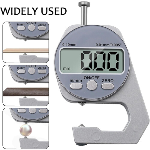 Multifunction Digital Micrometer Thickness Meter 010mm Range Small Digital Thickness Gauge For Materials Measurement 1