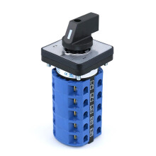 5 Phase Rotary Cam Changeover Switch 3 Positions 20 Terminals 660V 25A 48x48 Mm 1Pcs
