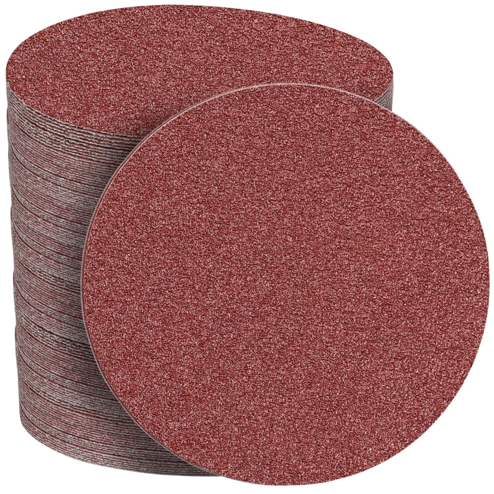 Sanding Discs 40 Pieces 150Mm 60 Grit Hook And Loop No Holes For 6 Inch Random Orbital Sander Oscillating Tools 9067246155148