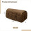 MultiPocket Bedside Organizer 14Pocket CouchSide Storage, Quilted Brown Polyester, Foldable And WaterRepellent 3