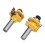 2Pcs 1/2in Schaft Router Bit Holzbearbeitung 2