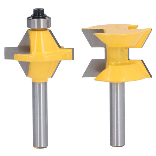 2Pcs Router Bit 8mm Schaft 120 Grad Cutter