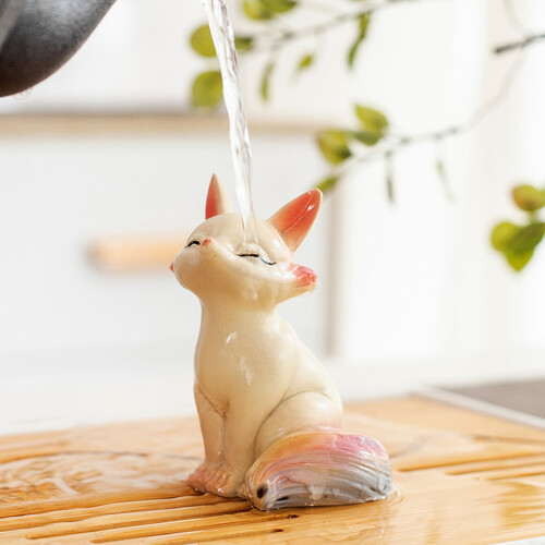 Compagnon de thé en forme de renard Unique, ornement-Étendu 2
