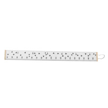 Baby-Wachstumstracker, Kinderzimmerdekoration mit schlichtem und stilvollem Design, Wandlineal aus Leinwand für präzise Zentimeter- und Zollangaben