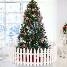 Clôture de Noël pour animaux et enfants, panneaux de clôture de jardin faciles à installer, panneaux de clôture blancs pour une utilisation