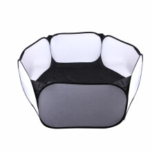 Children Fence Tent Toys Hexagonal Fence Foldable Pet Fence Black Color Indoor Outdoor Use