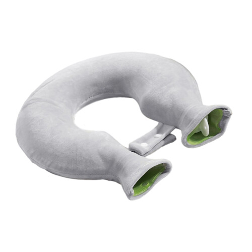 Fleece Covered Hot Water Neck Wrap For Shoulder Ergonomic-Gray