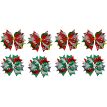 Fröhliche Weihnachtsschleifen für Mädchen, trendige Haaraccessoires, exklusive Kopfbedeckungen und leuchtende Ripsbänder für festlichen Glamour