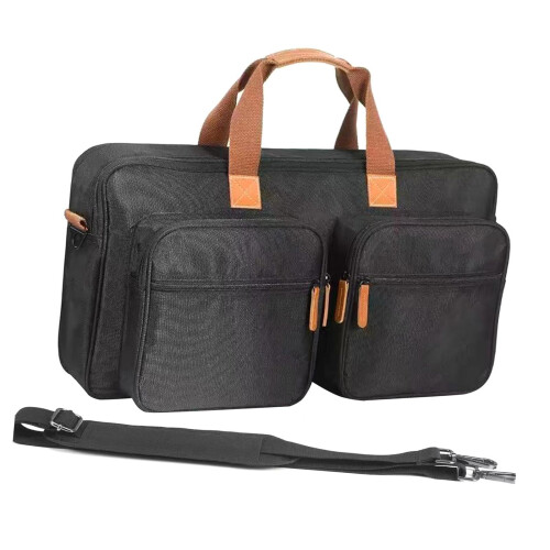 Controller Storage Bag Adjustable Shoulder Strap Padded Waterproof Zipper 2 Side Pockets Organizer 22x7x11.5 Inch