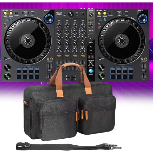Controller Storage Bag Adjustable Shoulder Strap Padded Waterproof Zipper 2 Side Pockets Organizer 22x7x11.5 Inch 2