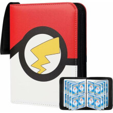 Álbum Organizador de Cartões, Visor Completo com Páginas Transparentes de 4 Bolsos, Pasta de Alta Qualidade em Couro PU para Cartões