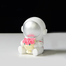 Figurine de astronauți rezistente, decor cu tematică spațială pentru dulapul de vinuri de masă, sculpturi din rășină ecologice, inodore,