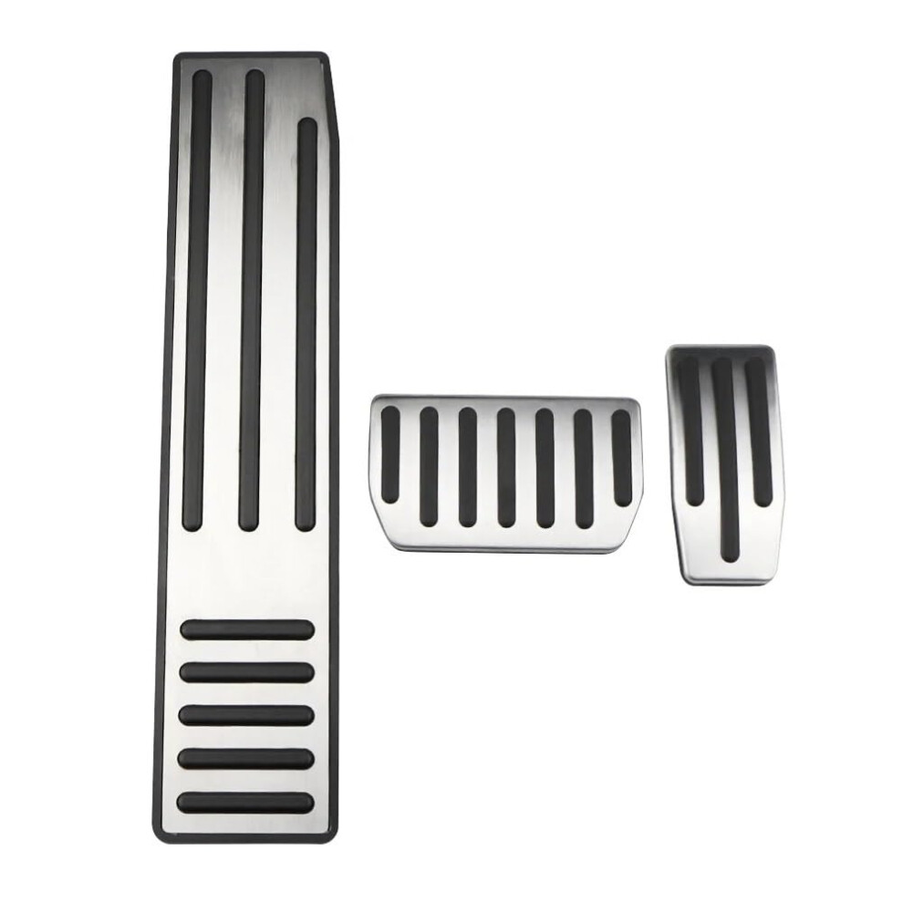 Stainless Steel Pedal Covers Set, Antislip Accelerator Brake And Footrest For Tesla Model X 20162022 9339159601129