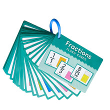 Cartes mémoire sur les concepts de fractions de mathématiques,
