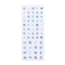 Autocollant Puffier pour enfants,-étoiles bleues lait