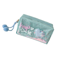 Trousse à crayons de grande capacité pour étudiants,-Bleu