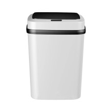 Poubelle ménagère dotée d'une-Bouton Inductio chargi noir blanc