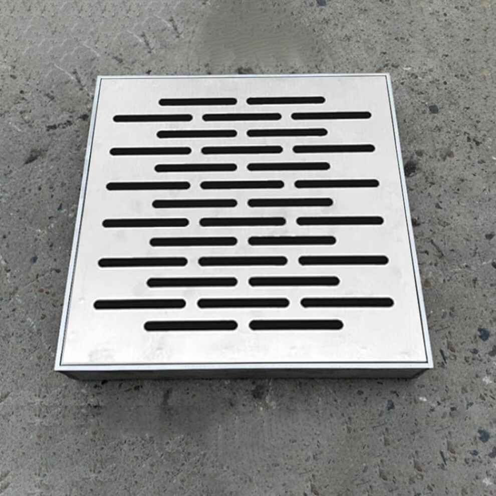 Stainless Steel Drain Cover With Frame Slipresistant Rustresistant Brushed 200X200x20mm Heavyduty Drain Grate 9105992662647