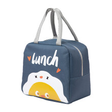 Sac à lunch mignon pour femmes et hommes, réutilisable, avec doublure en film d'aluminium pour le bureau, sac à lunch portable à trois couches de