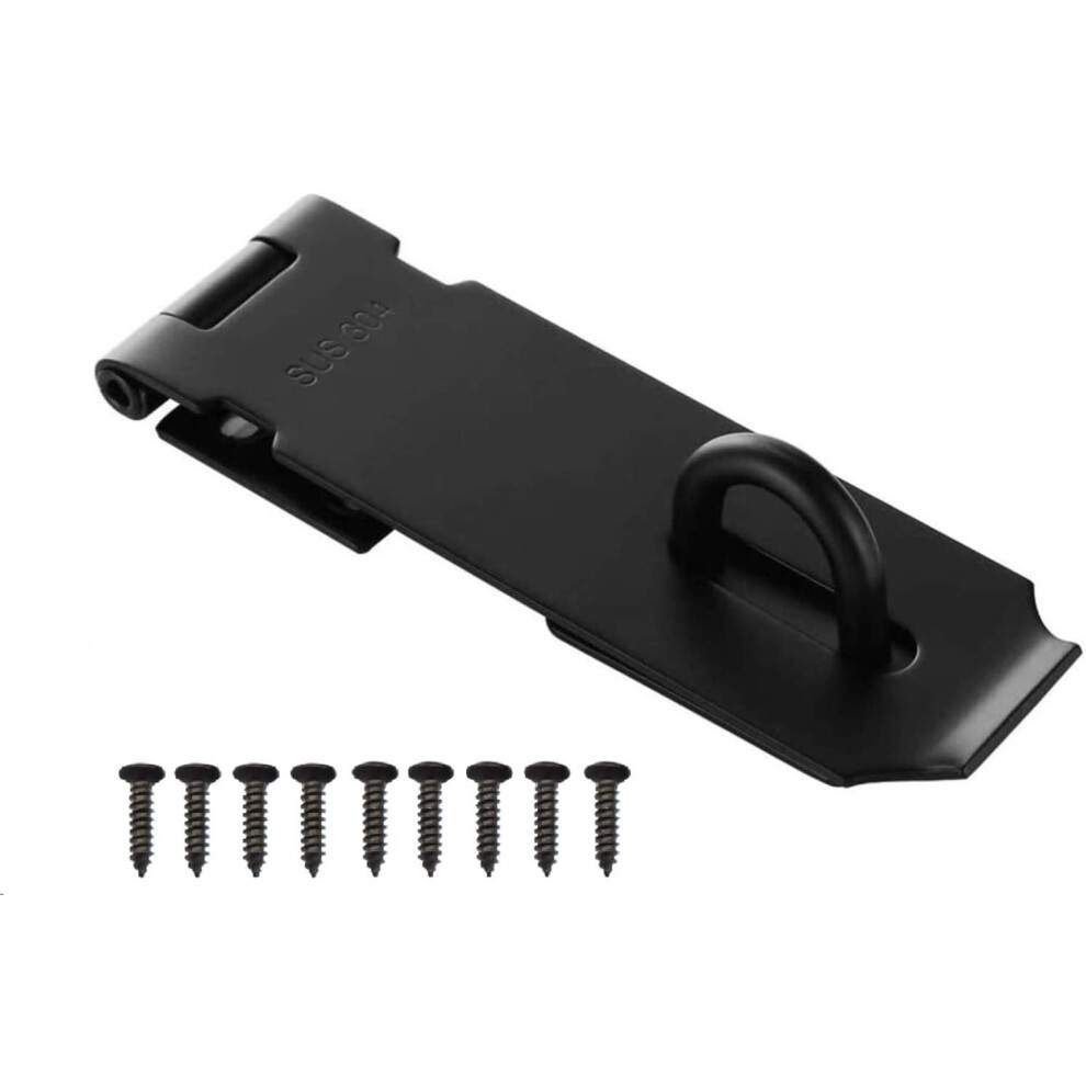 Protection Hasp Lock, 304 Stainless Steel Heavy Duty Latch For Security Applications, Rust-Proof Surface Ensuring High Quality And Longevity, Easy Ass 9135470960002