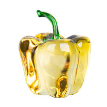 Bold Peppers Glazen Sculptuur-45 mm groene peper gaan