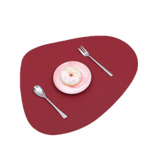 Faux Leather Placemats for Dining Table, Dual Sided Non-Slip Table Mats with Waterproof Surface, Sturdy and Durable Heat Resistant Design for Kitchen
