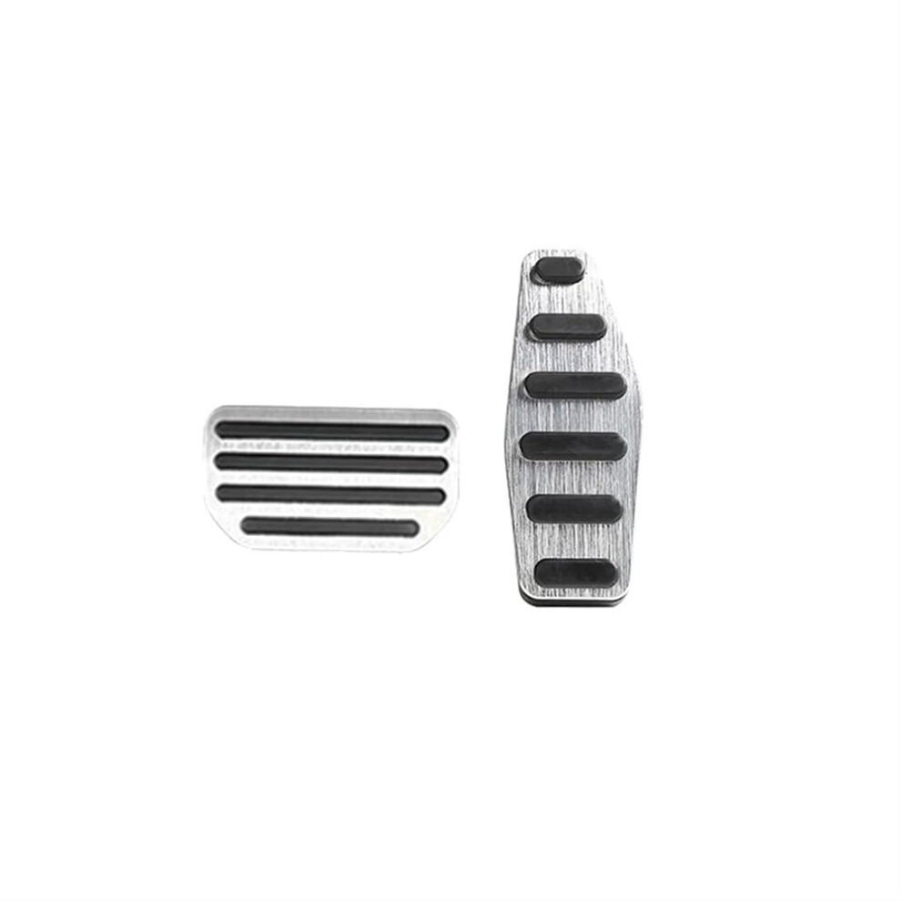Pedal Covers Antiskid Accelerator And Brake Set For Suzuki Jimny Sierra 20192022 Silver 9339159601631